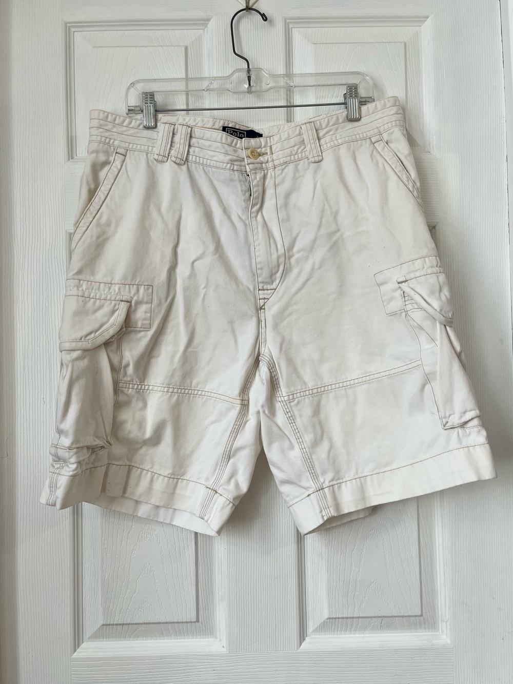 Polo Ralph Lauren Men’s Cargo Shorts in Off-White/Cream size 36